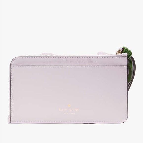 kate spade NWT! Flora Flower Medium L-Zip Wristlet - Picture 4 of 11